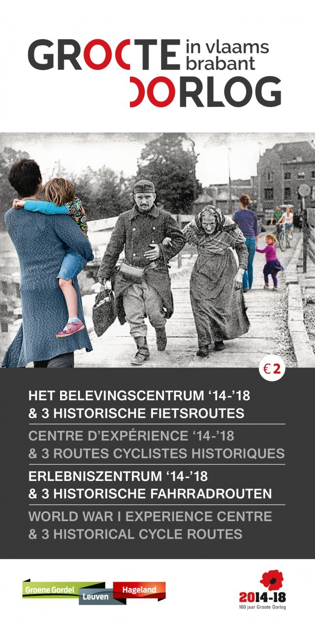 Brochure fietsroute Groote oorlog in Vlaams-Brabant