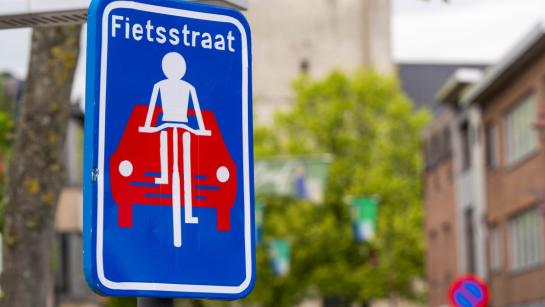 Fietsstraat bord