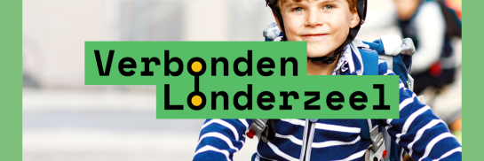 Visual met kind op fiets - Verbonden Londerzeel